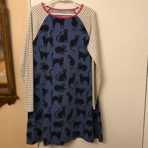 Mini Boden Black Cat Dress, 9-10y, EEUC!